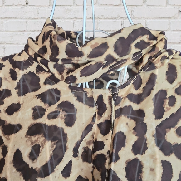 Antilia Femme Leopard Print Cape Jacket - Picture 4 of 6